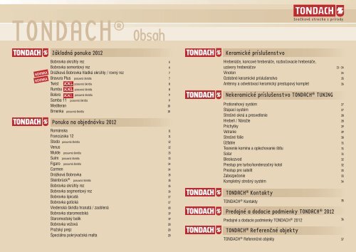 Cenník 2012 - Tondach www