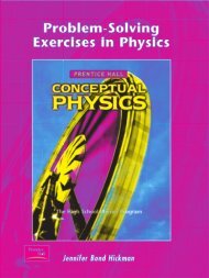 Exercises in physics - pearsonschoo - PearsonSchool.com