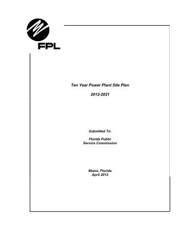 Ten Year Power Plant Site Plan 2012-2021 - FPL.com