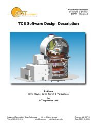 TCS Software Design Description - The Advanced Technology Solar ...