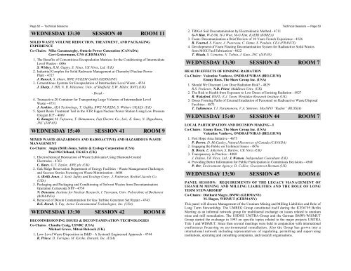 Final Programme - Events