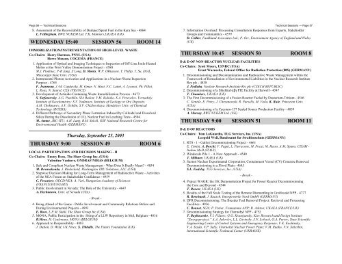 Final Programme - Events