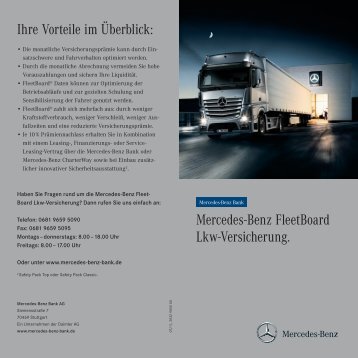 Mercedes-Benz FleetBoard Lkw-Versicherung. - Daimler FleetBoard ...