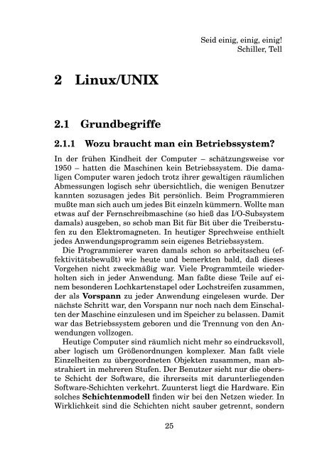 Einführung in Linux/UNIX - Abklex