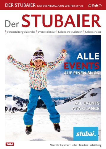 Alle events - Tourismusverband Stubai