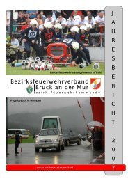 Jahresbericht 2007 - Bereichsfeuerwehrverband Bruck/Mur ...