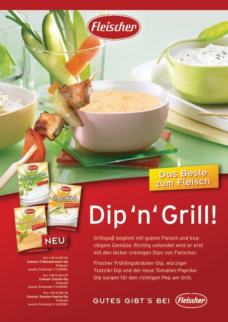 Produktfolder Dip 'n' Grill - Fleischer