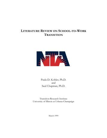 literature review on school-to-work transition - Homepages