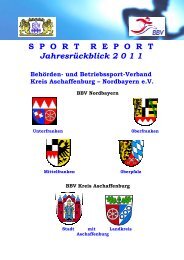 Jahresrückblick 2011 - Betriebssport in Bayern