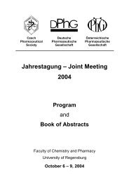 Jahrestagung – Joint Meeting 2004 - Chemie und Pharmazie