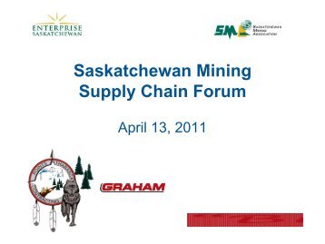 Saskatchewan Mining Supply Chain Forum