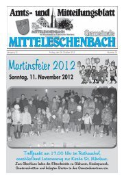 Amtsblatt Nr. 10 / Ausgabe 26.10.2012 - Mitteleschenbach