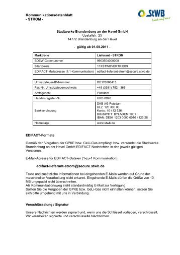 Kommunikationsdaten Strom (Lieferant) (pdf, 100 kB) - Stadtwerke ...