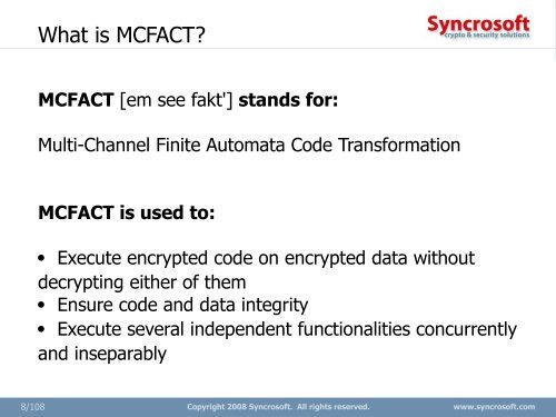 mcfact - RE-TRUST website