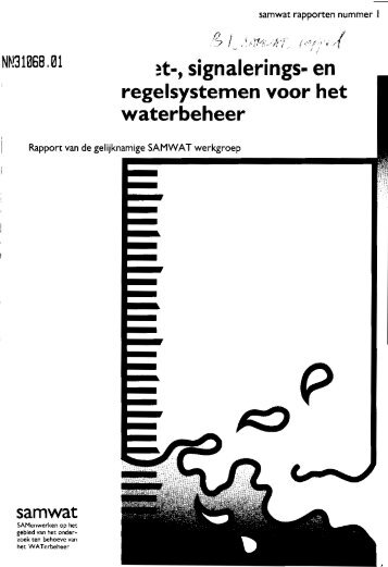 meet-, signalerings- en regelsystemen voor het waterbeheer - Stowa