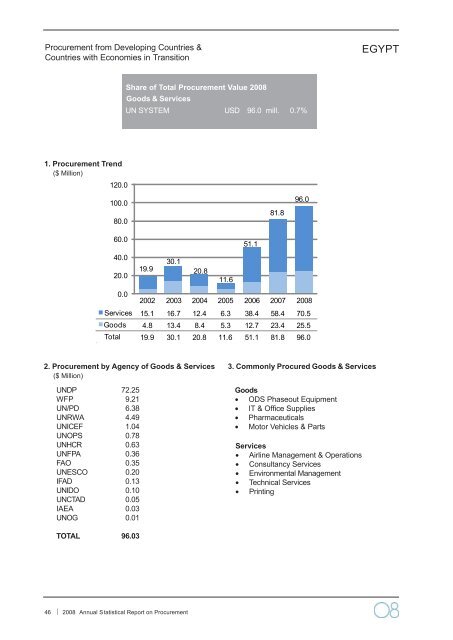 2008 Annual Statistical Report on United Nations Procurement