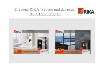 Die neue RIKA Website und das neue RIKA Händlerportal