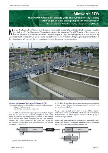 Minworth STW - Anammox Plant - Water Projects Online