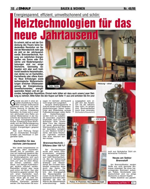 Heiztechnik im Wandel der Zeit - Ihr Einkauf