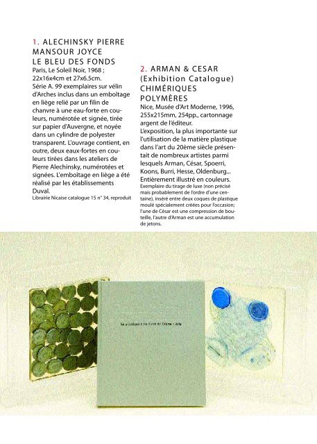 ARTISTS' BOOKS DENIS OZANNE - chloe et denis ozanne