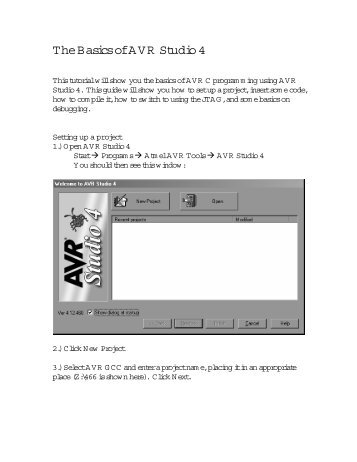 The Basics of AVR Studio 4