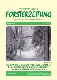 Ausgabe 4/2011 - Der Verband Österreichischer Förster