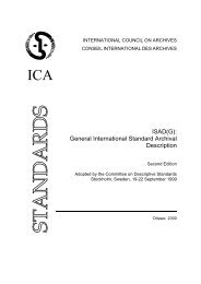 ISAD(G) Second edition - International Council on Archives ...