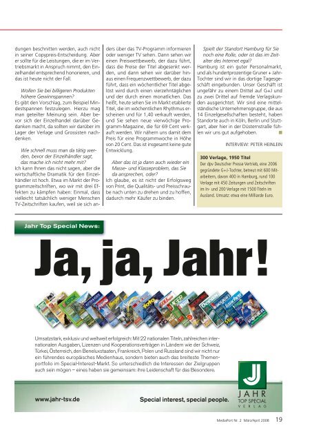 Nr. 2 · Mär/Apr. 2008 - Mediaport - Das Magazin für die Medienstadt ...