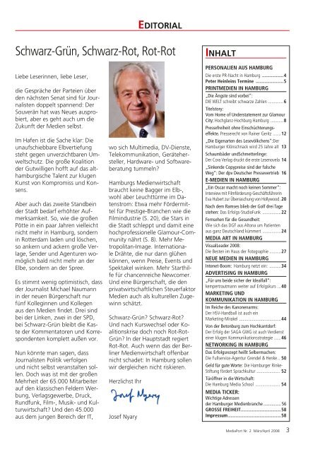 Nr. 2 · Mär/Apr. 2008 - Mediaport - Das Magazin für die Medienstadt ...