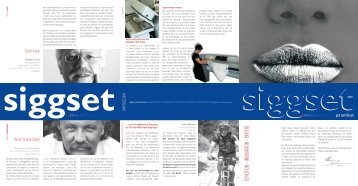 Lesen Sie mehr - siggset print & media AG