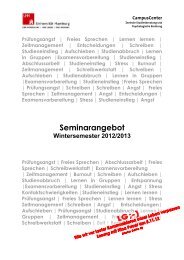Seminarprogramm als PDF - Verwaltung Uni-Hamburg - Universität ...