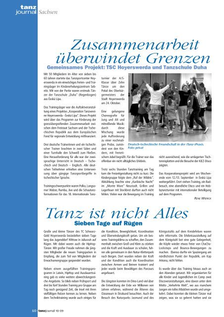 In dieser Ausgabe: Fünf Seiten Tanzjournal - Deutscher ...