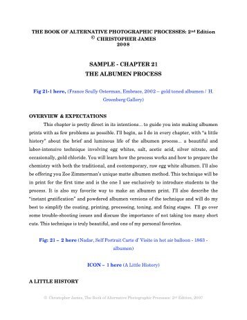 chapter 21 the albumen process - Christopher James