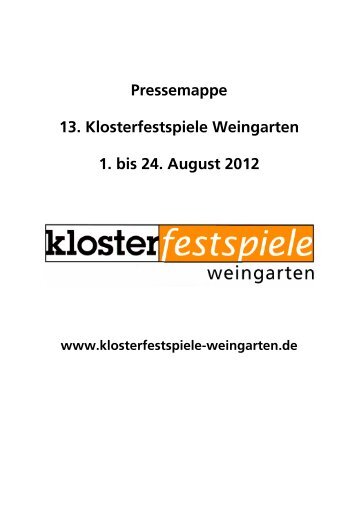 pdf-Datei - Klosterfestspiele Weingarten