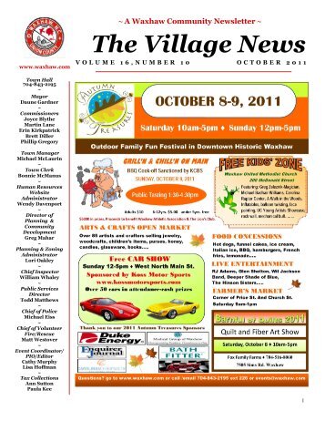 The Village News - Town of Waxhaw