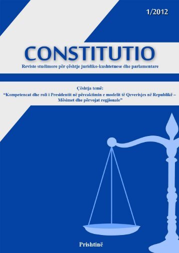constitutio - Instituti për Studime Kushtetuese dhe Parlamentare