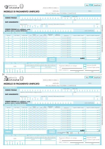 f24 semplificato compilabile - studio format sas