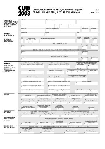 CUD 2008 PDF compilabile - studio format sas