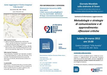 Vedi nel dettaglio qui il programma dei lavori - AIPD