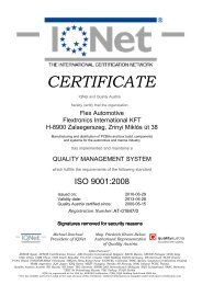 Certificate IQ-Net ISO 9001 FlexAutomotive ... - Flextronics