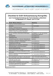 Checkliste für EnEV-Schlussmessung - Fachverband Luftdichtheit ...