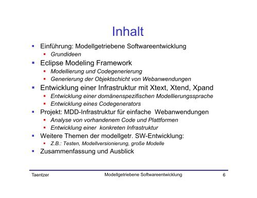 Modellgetriebene Softwareentwicklung - Philipps-Universität Marburg