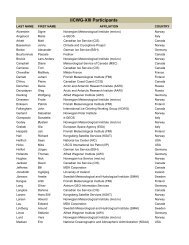 Appendix B – List of Participants - National Snow and Ice Data Center