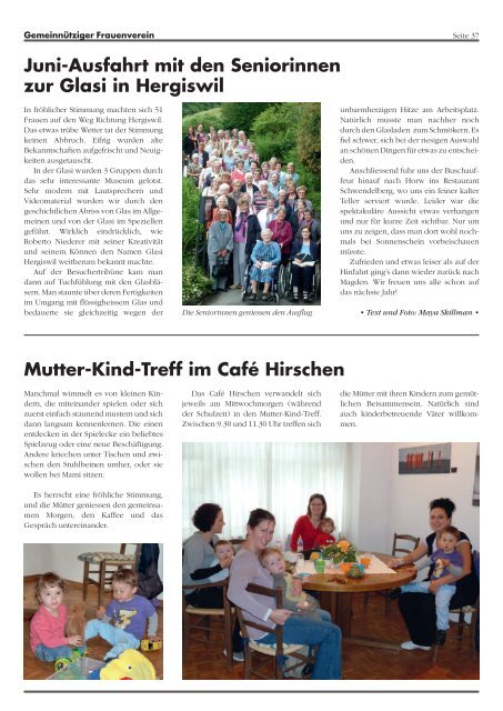 Ausgabe 4/2012 - Magdener Dorfzytig