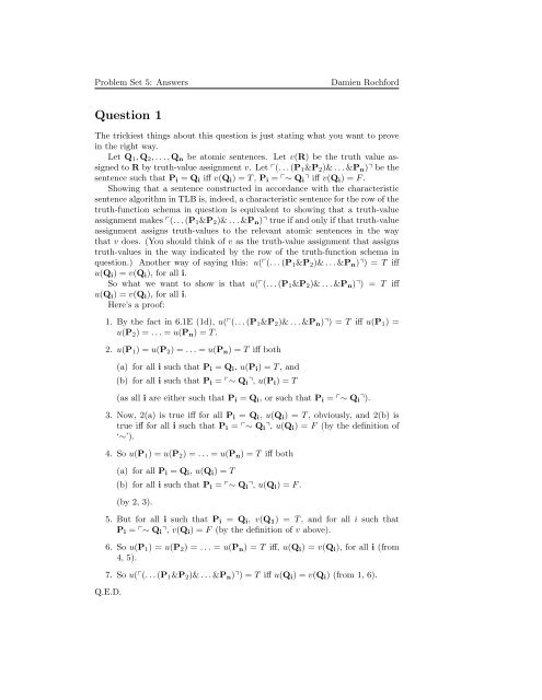 24.241 Logic I Problem set 05 solutions - MIT OpenCourseWare