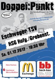 HSG Hofg./Grebenst. - Eschweger TSV Handball