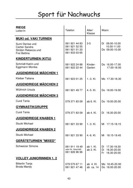 SV LAUSEN INFO.03.08 - Sportverein Lausen