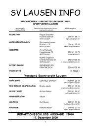 sv lausen info 04.09 - Sportverein Lausen