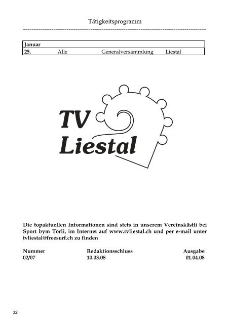 Wir turnen gerne bei - Turnverein Liestal