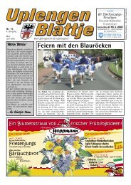 Feiern mit den Blauröcken - Uplengen Blattje